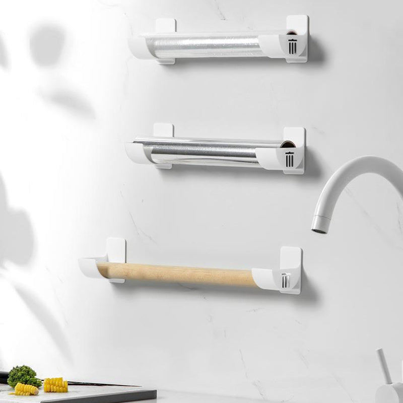 Set of 4 Adhesive Plastic Wall Storage Racks for Bathroom Kitchen Fridge