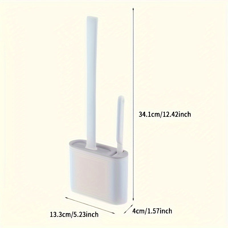 2 ta cho'tka va 3 ta o'rnatish qismlari bilan hojatxona cho'tkasi to'plami, o'z-o'zidan yopishadigan, yumshoq boshli