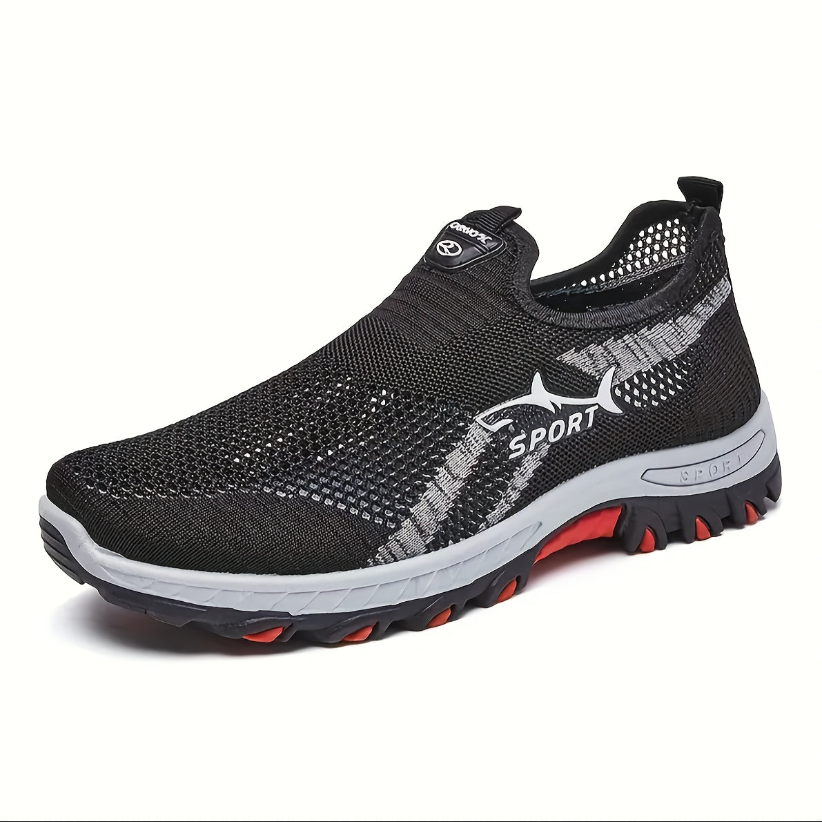 Men's Slip-On Sneakers Breathable Mesh Casual All-Season Non-Slip Outdoor Shoes