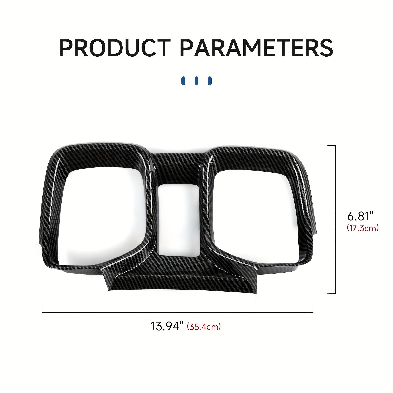 Car Dashboard Instrument Panel Cover ABS Carbon Fiber Trim Sticker for Camaro 2010-2015