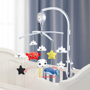Baby Musical Crib Bells with Manual, Cartoon Bedtop Toys for Babies