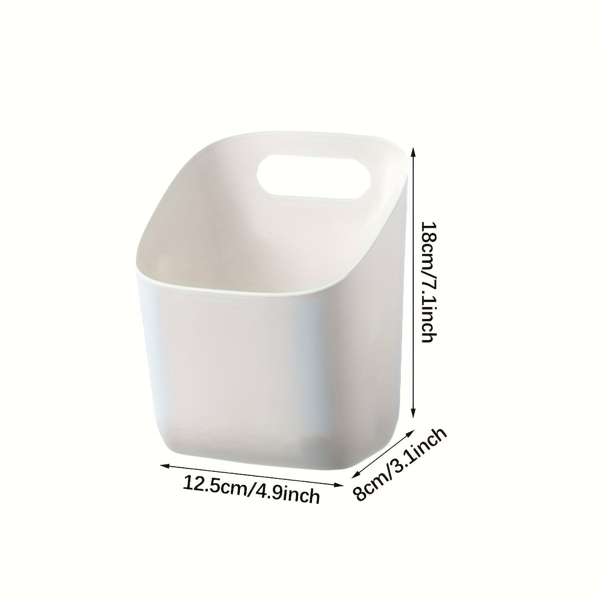 Wall-Mounted Plastic Storage Basket Organizer for Bathroom and Kitchen