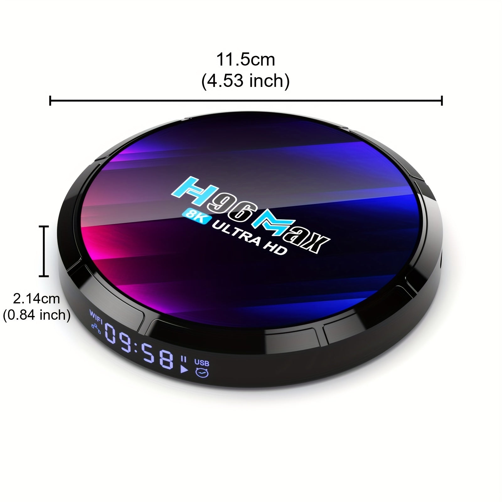 Android 13 TV Box with RK3528 Chip 2GB RAM 16GB Storage Dual Wi-Fi 6 8K AV1 Support