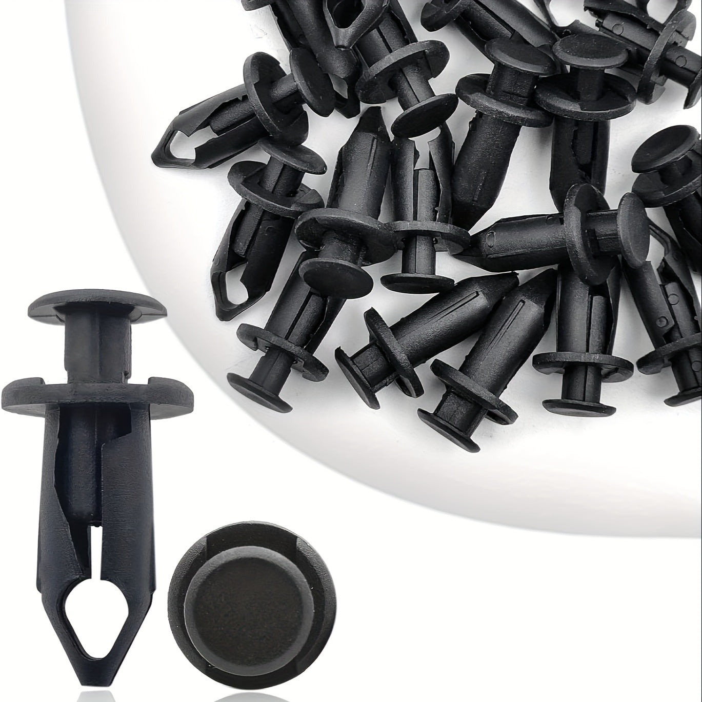 100 Pack ATV Fender Clip Pusher Fasteners for Motorcycles and Quads