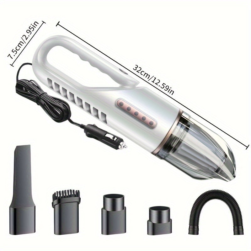 Car Handheld Vacuum Cleaner High Suction Compact for Car Interior and Grooves