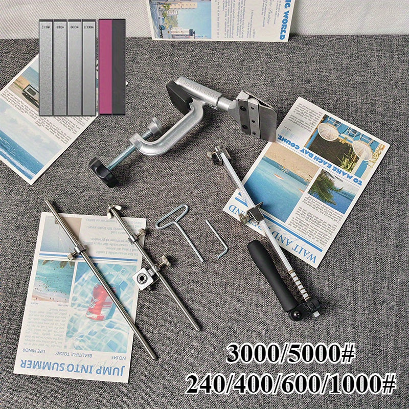 4th Gen Knife Sharpener Set with Replaceable Accessories for Precision Use Durable Universal