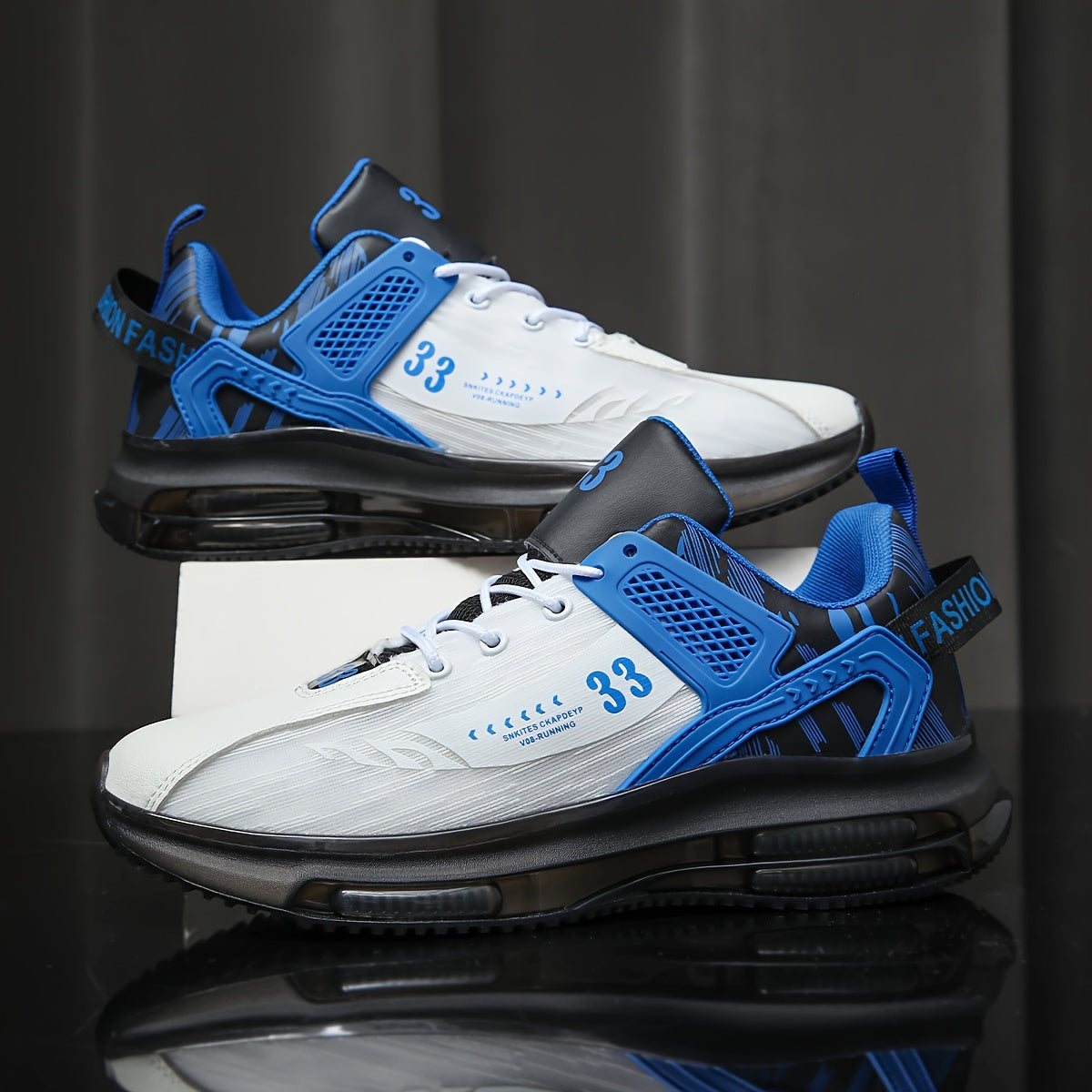 Zapatillas masculinas de lona y microfibra con absorción de impactos y suelas antideslizantes