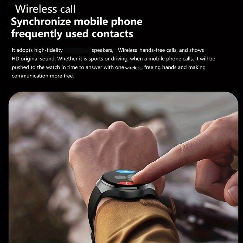 Men's Smart Watch 4 PRO 1.53-Inch AMOLED Display Wireless Call Multi Sport