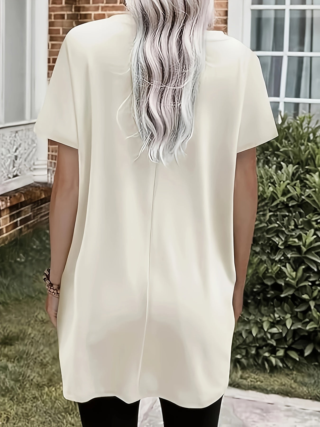 Plus o'lcham ayollar uchun batwing qo'lqopli kofta 2-to'plam qora, erkin fit bluz