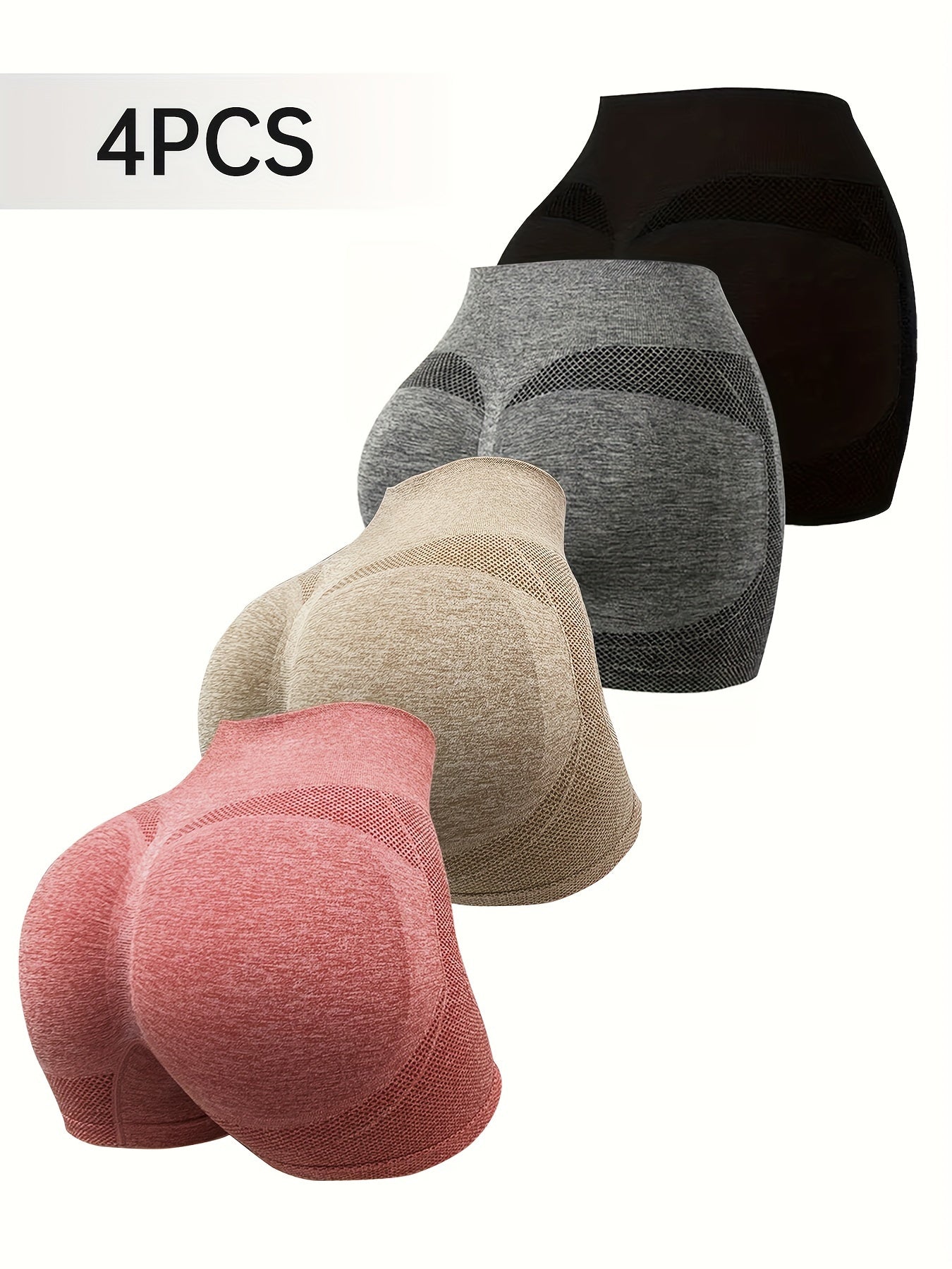 High Waist Solid Color Leggings for Women with Side Stripe Knit Fabric Stretchy Comfortable Daily Wear