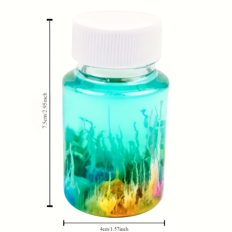 1 to'plam Sehrli Suvda Qolish Bog'i To'plami - DIY Suv Tosh Tajriba To'plami, Quvvat Kerak Emas, Bayram Bezaklari va Sovg'alar Uchun Mukammal, Plastikdan Yasalgan