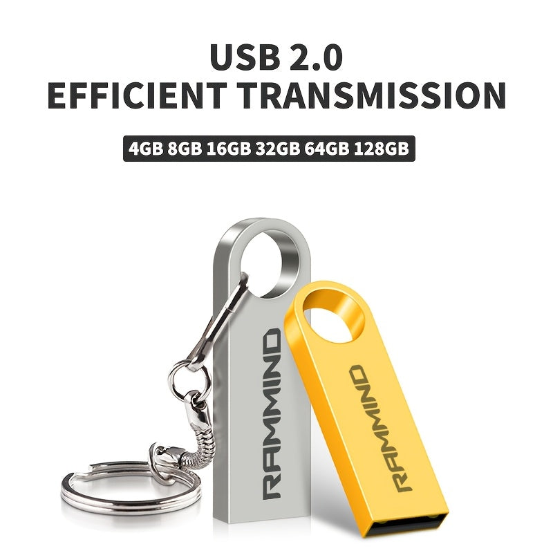 High-Speed USB 2.0 Flash Drive 128GB for PC Laptop Phone Car Audio Gaming