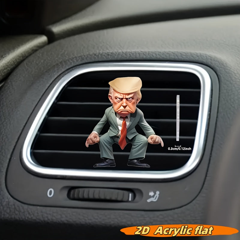 Cute Cartoon Acrylic Car Vent Clip Air Freshener Fresh Fragrance Decoration