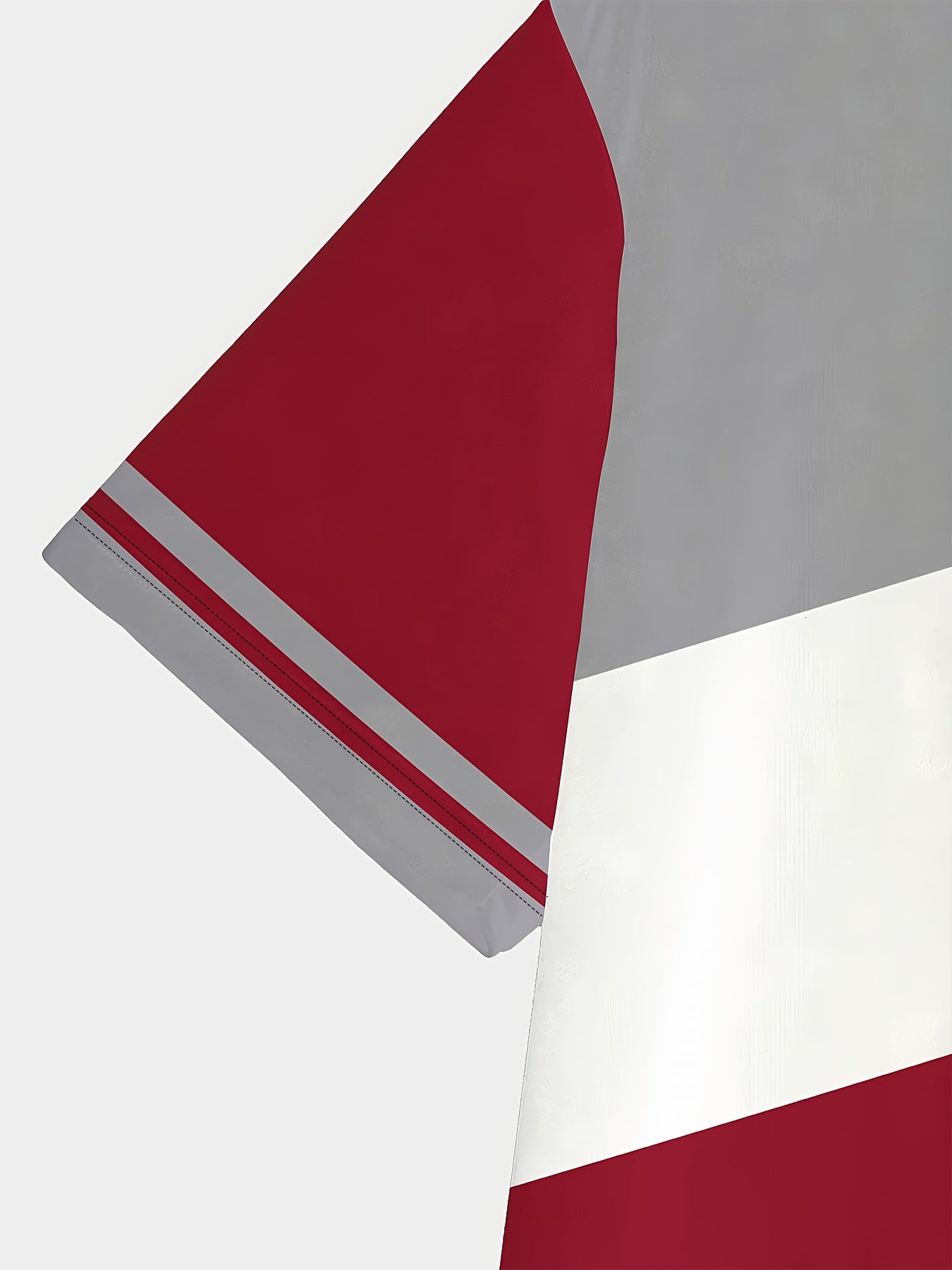 Camiseta de manga corta para hombre en negro, gris y blanco, de poliéster, transpirable y casual