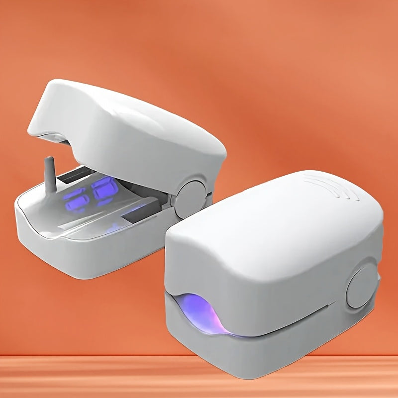 1 dona LED tirnoq burg'ulash mashinasi, portativ, qayta zaryadlanadigan 400mAh litiy batareyasi, qalin rangli tirnoqlar uchun mos, hidsiz, USB orqali zaryadlash, Yangi yil va Sevishganlar kuni uchun ideal sovg'a