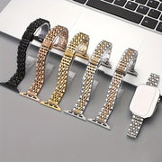 Ayollar uchun zamonaviy ingichka zanglamas po'latdan yasalgan almashtirish tasmasi, turli o'lchamdagi IWatch tasmalari va seriyalari bilan mos keladi, kumush rangda.