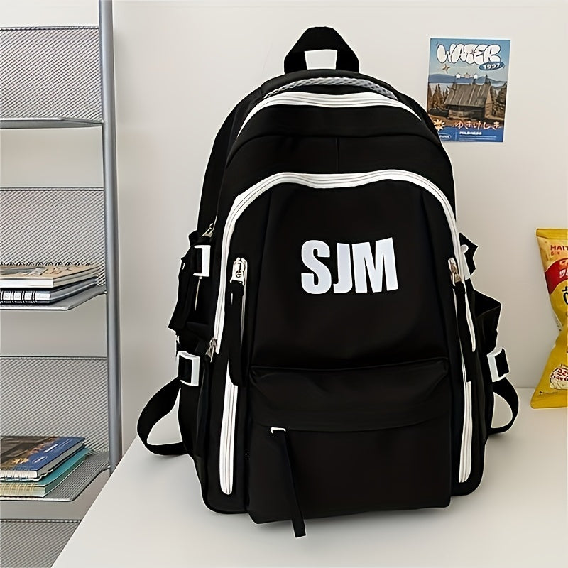 Mochila de viaje de nylon duradero para hombres y mujeres, mochila casual para exteriores y uso diario