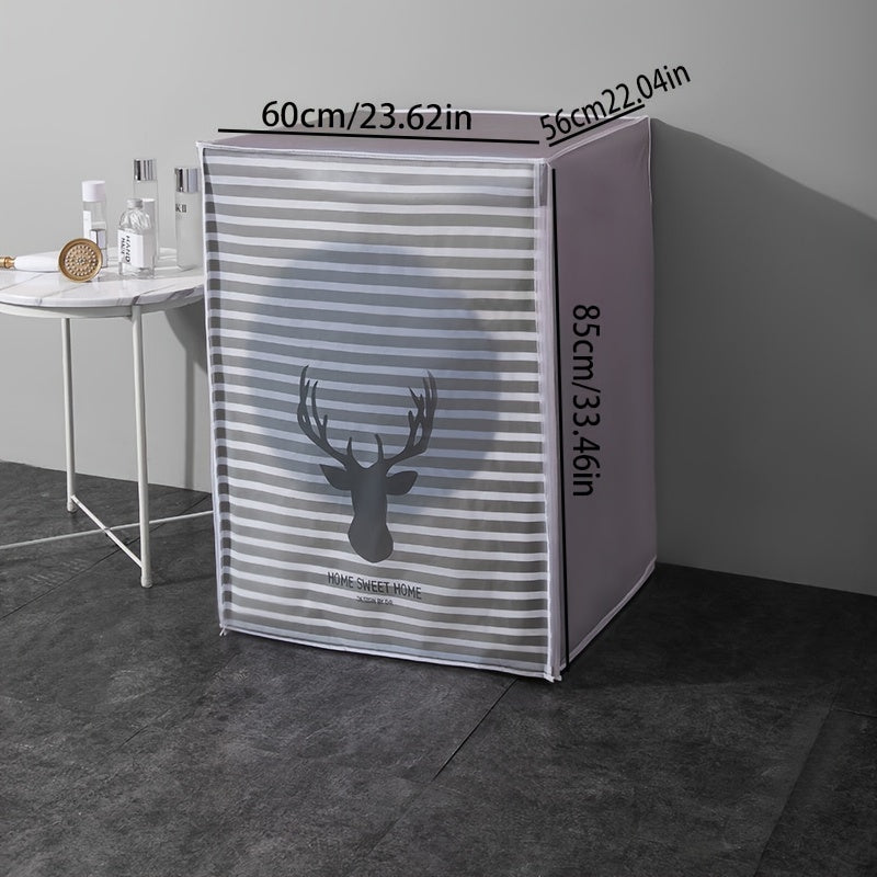 Waterproof Washing Machine Cover with Sun Protection PE Material