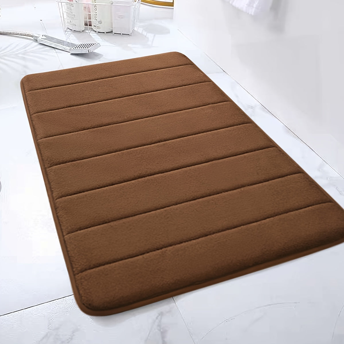 Memory Foam Bath Mat Non-Slip Soft Water-Absorbing Shower Mat