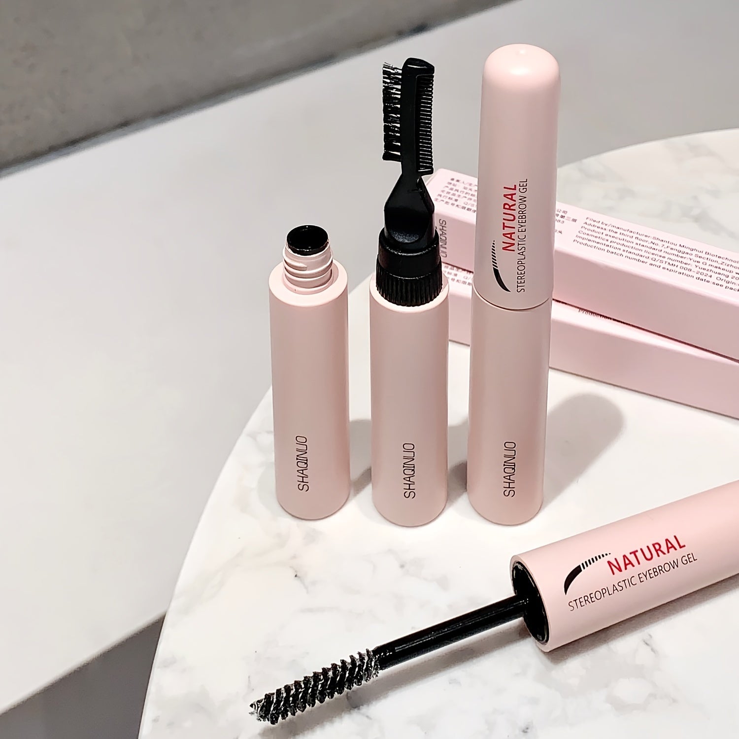 Women 3D Brow Shaping Gel Long-Lasting Eyebrow Wax with Brush