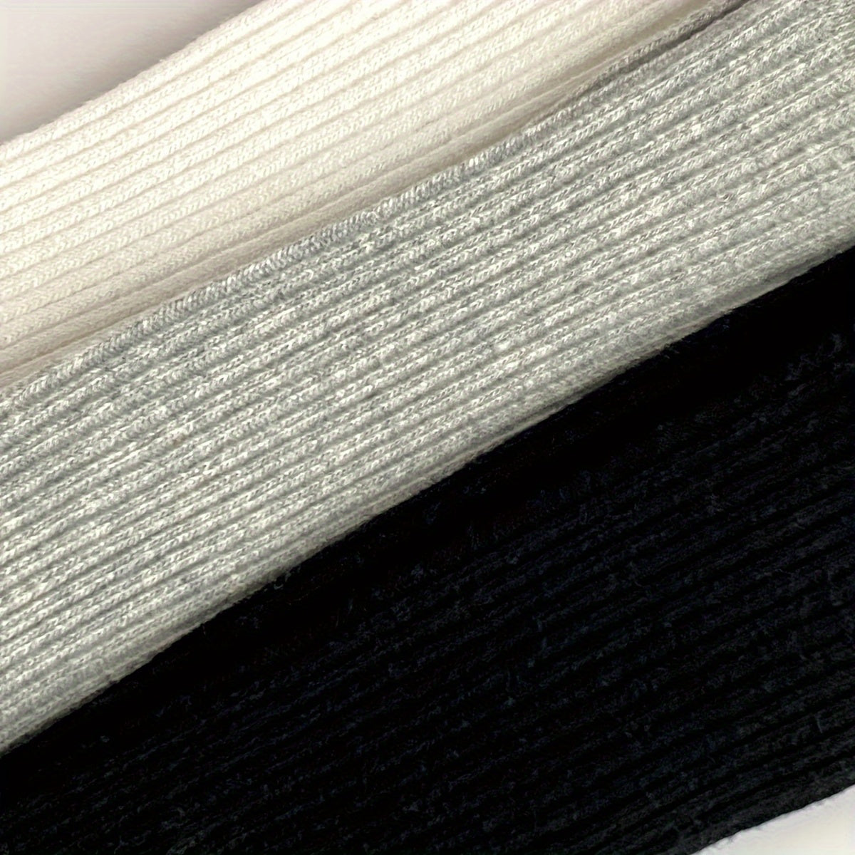 Girls' Socks 3-Pack Breathable Knit Leggings Socks for All-Season in Light Gray Beige Brown