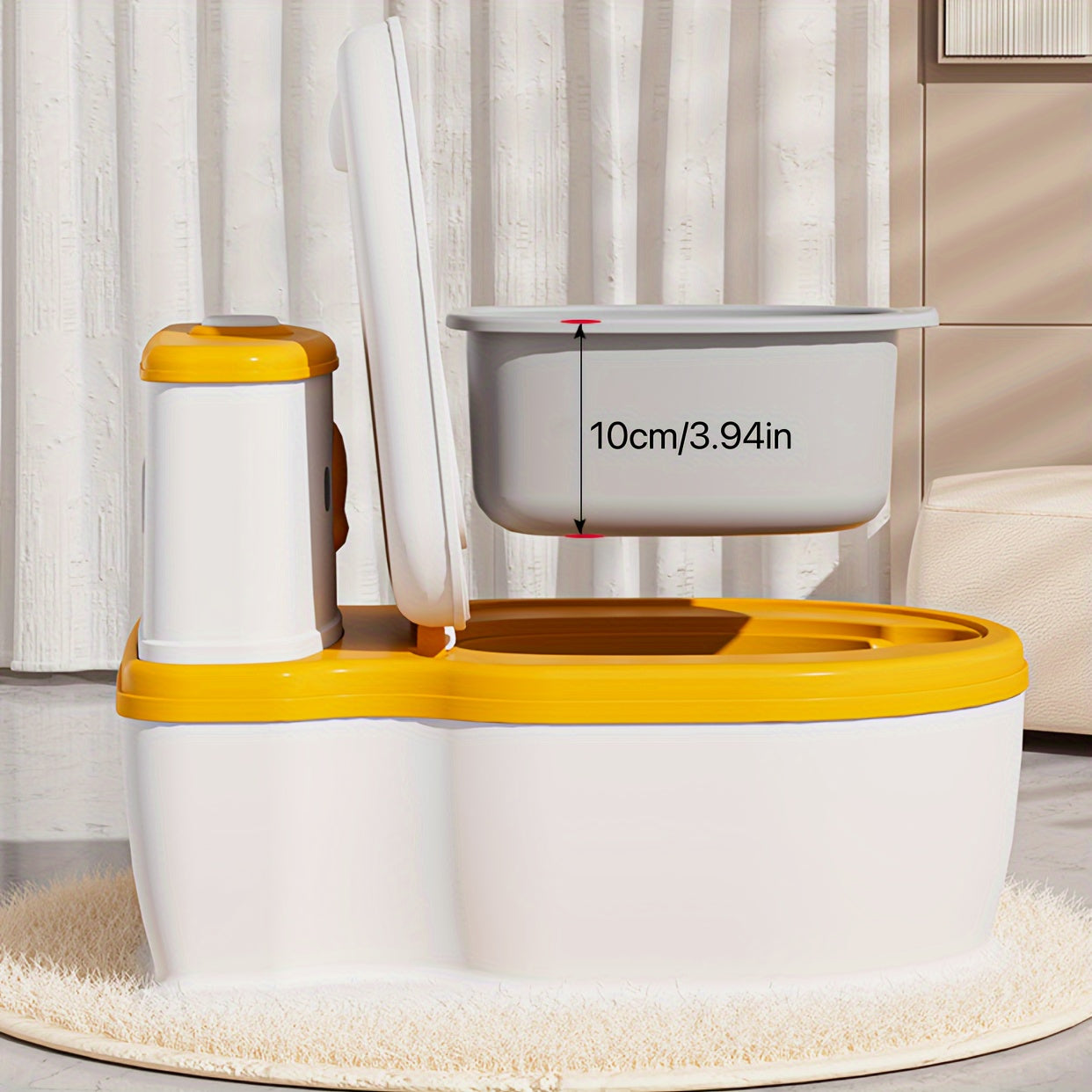 Kids Cartoon Design Portable Toilet Seat for Potty Training Duck Theme Durable Plastic