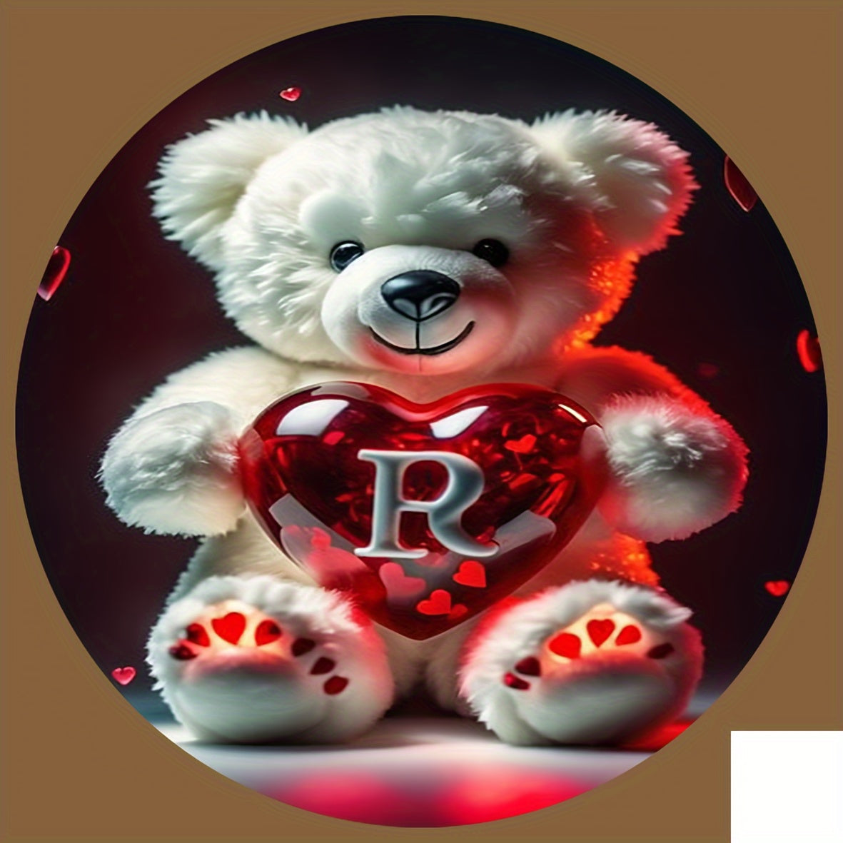 Animal Series Bear Alphabet Wooden Coaster for Drinks and Gifts