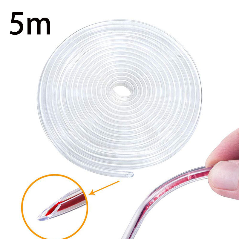 Protector de borde de puerta de coche, tira de sellado en forma de U de goma