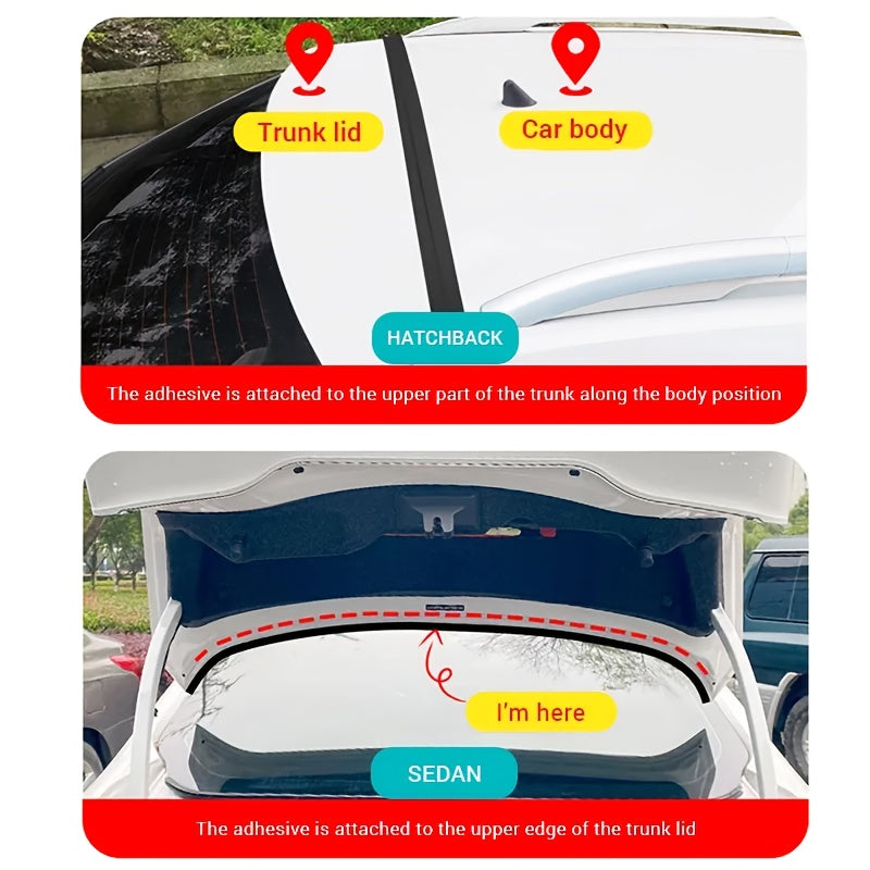Universal Car Trunk Lid Gap Sealing Strip Waterproof Dustproof Edge Guard