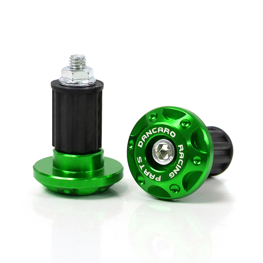 Motorcycle Handlebar End Caps Aluminum Alloy Golden Plug Fit Cruiser Bike