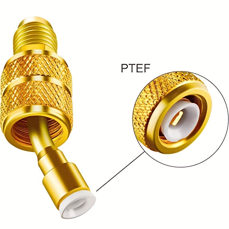 R410 Refrigerant Conversion Head Adapter 1/4 to 5/16 Copper Fitting