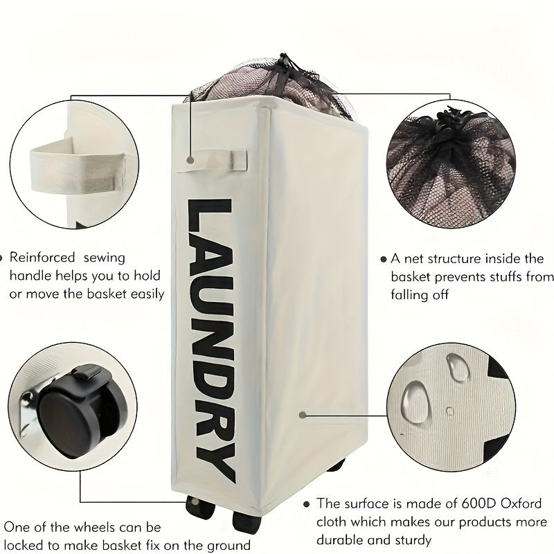 Cesta de ropa plegable y ajustable con cubierta de malla transpirable para baño, dormitorio y lavandería