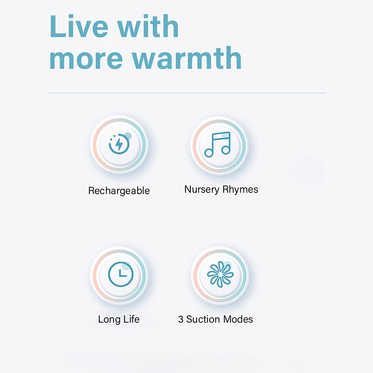 Портативное электрическое устройство для носового всасывания с USB-зарядкой, 3 режима, силиконовые насадки