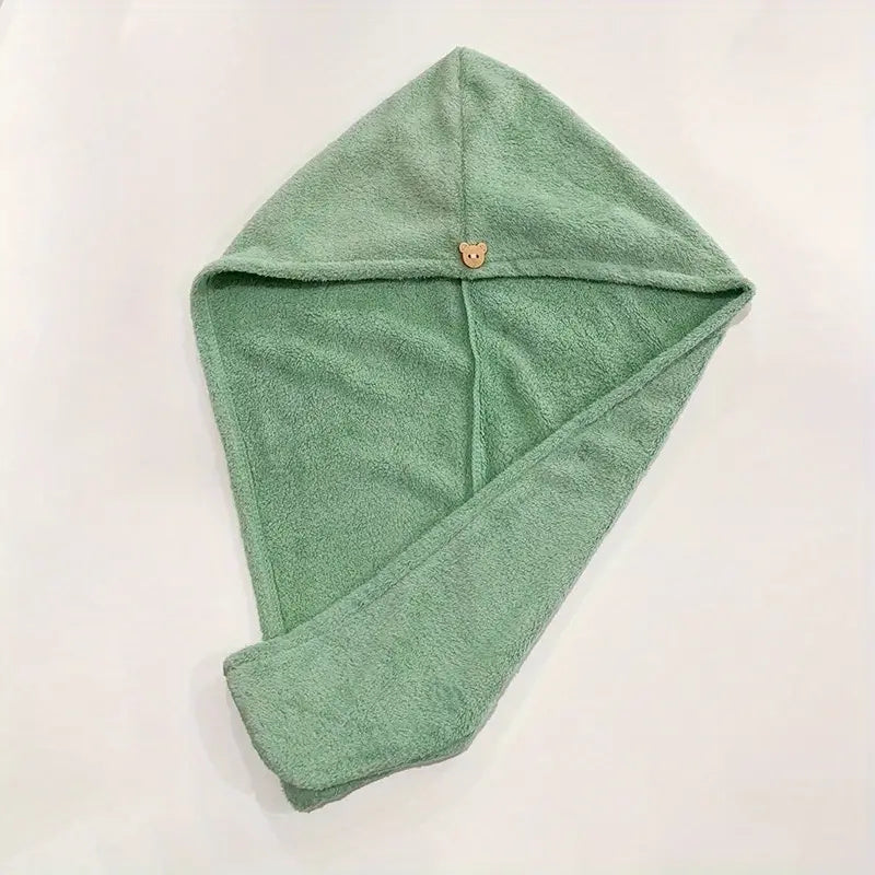 Women's Microfiber Hair Drying Cap Quick-Dry Super Absorption