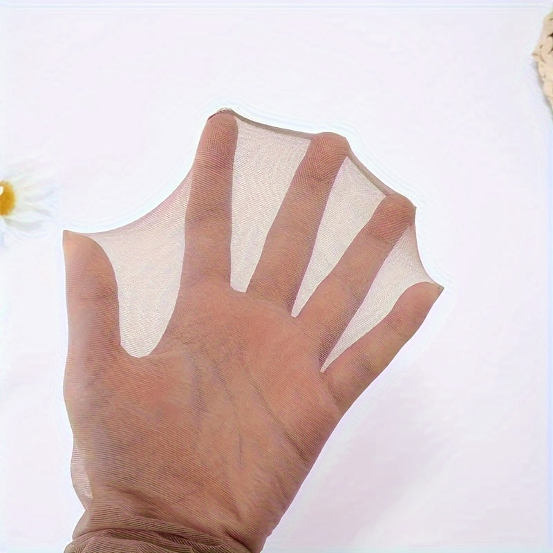 Women’s Sheer Seamless Crotchless Ultra-Thin Leggings Solid Color