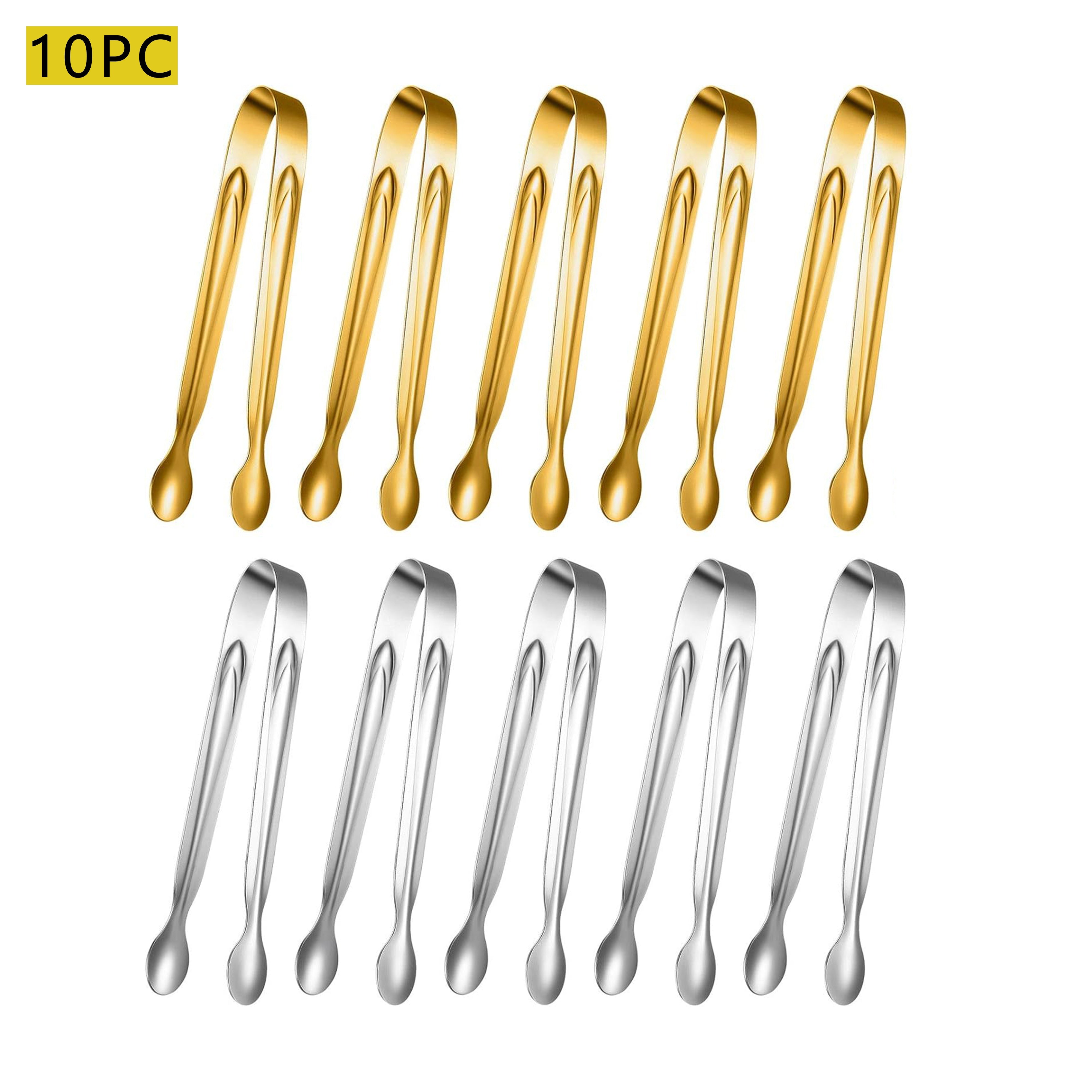 Stainless Steel Mini Tongs for Serving and Catering 10/12 Inch
