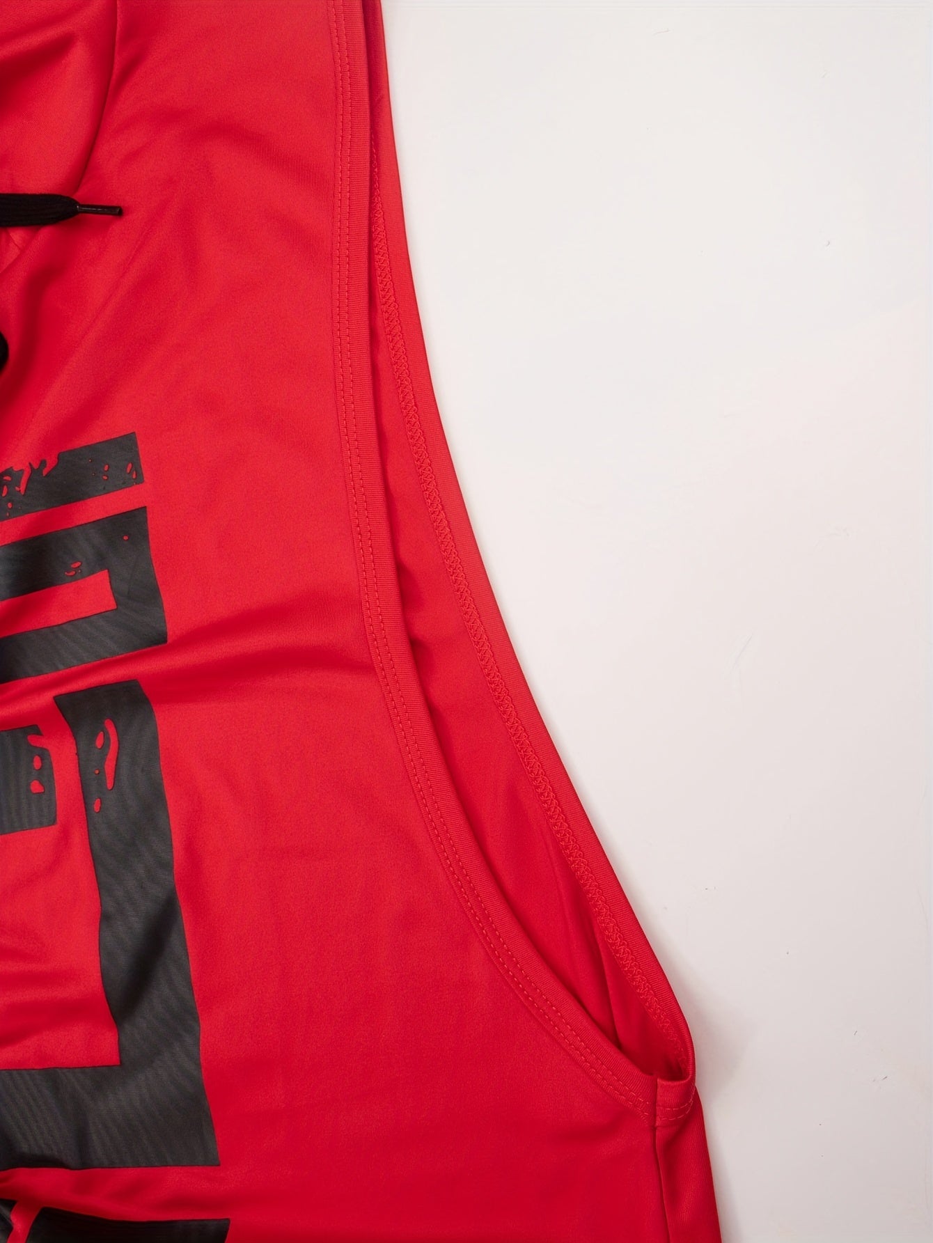 Men's Hooded Sports Tank Top for Basketball Running Breathable Quick-Dry Polyester