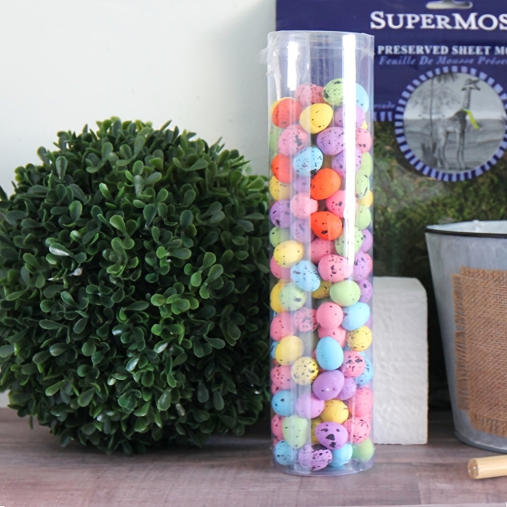 24-упаковка ручной росписи пасхальных яиц, пластиковые декоративные яйца размером 3,99 см для DIY-ремесел и декора стола, пасхальные украшения в стиле арт-деко для праздников и тематических вечеринок.