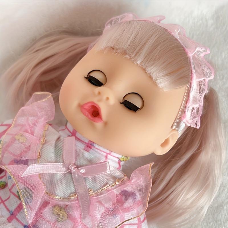 Baby Doll Toy for Ages 3+ Light Beige Plastic Speaks Drinks Sleeps Urinates