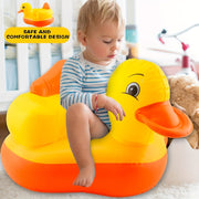 Yellow Duck Inflatable Baby Seat for Toddlers 3 Months and Up Summer Play