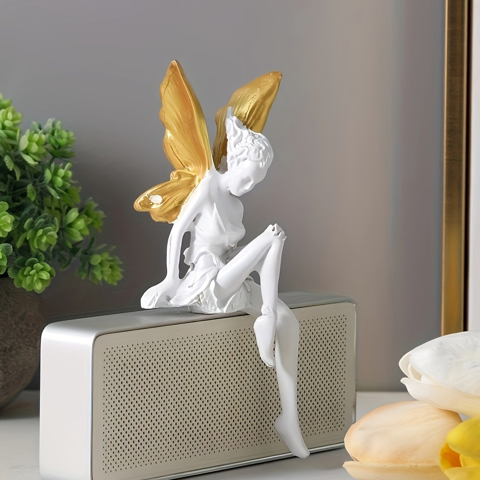 Resin Fairy Desktop Ornament for Home Decor Small Figurine