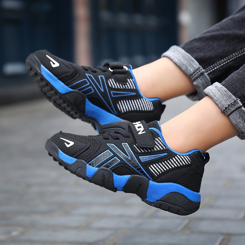 Kids Boys and Girls Casual Sports Sneakers Large Sizes 28-40 Breathable Fabric Rubber Sole