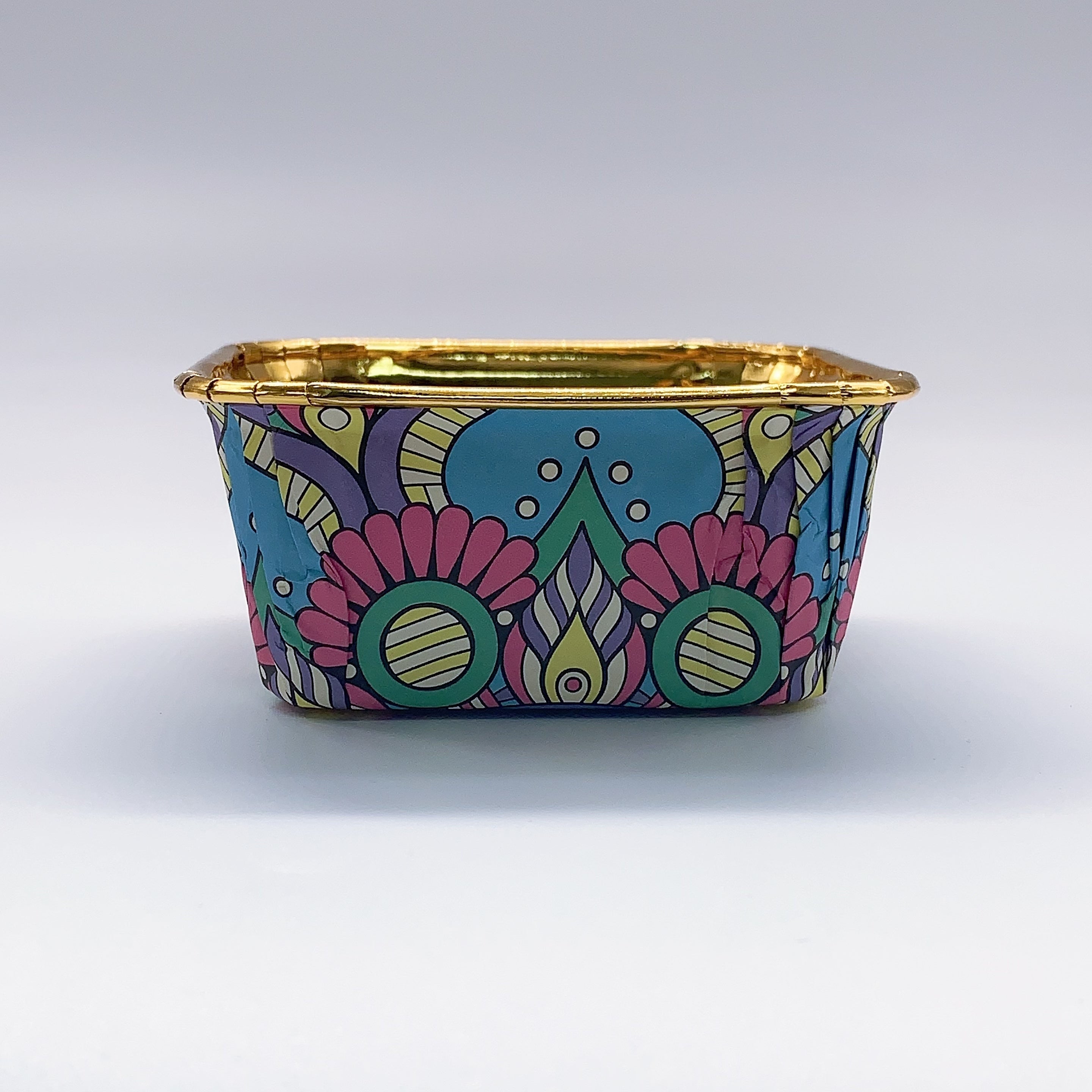 50 ta Boho uslubidagi issiqqa chidamli qog'oz keks uchun shisha, foydalanishga tayyor, yog'ga chidamli tort choynaklari