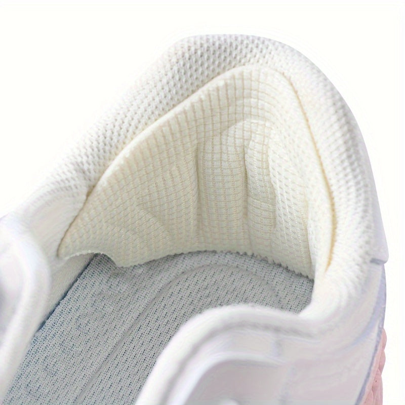 3 Pairs Heel Cushion Pads Trim-to-Fit Textured Fabric Heel Protectors for Sneakers