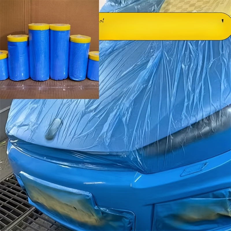 2 Rolls Auto Paint Masking Film High-Temperature Resistant Car Painting Protection