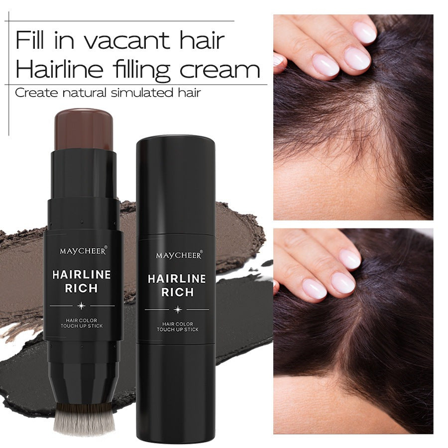 Women's Hairline Filling Cream Stick Waterproof Matte Concealer for Gray Roots