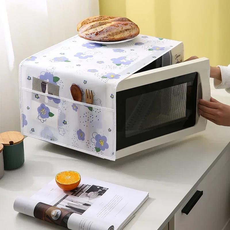 Oshxona himoyachisi uchun yon saqlash bilan mikroto'lqinli pech qopqog'i, suv o'tkazmaydigan, yog'ga chidamli, qayta ishlatiladigan