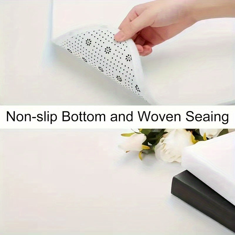 Thick Non-Slip Kitchen Mat with Stylish Design, Easy to Clean, Durable Polyester