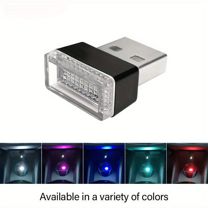 Car Interior Acrylic Color Contrast USB Atmosphere Night Light Decorative Light
