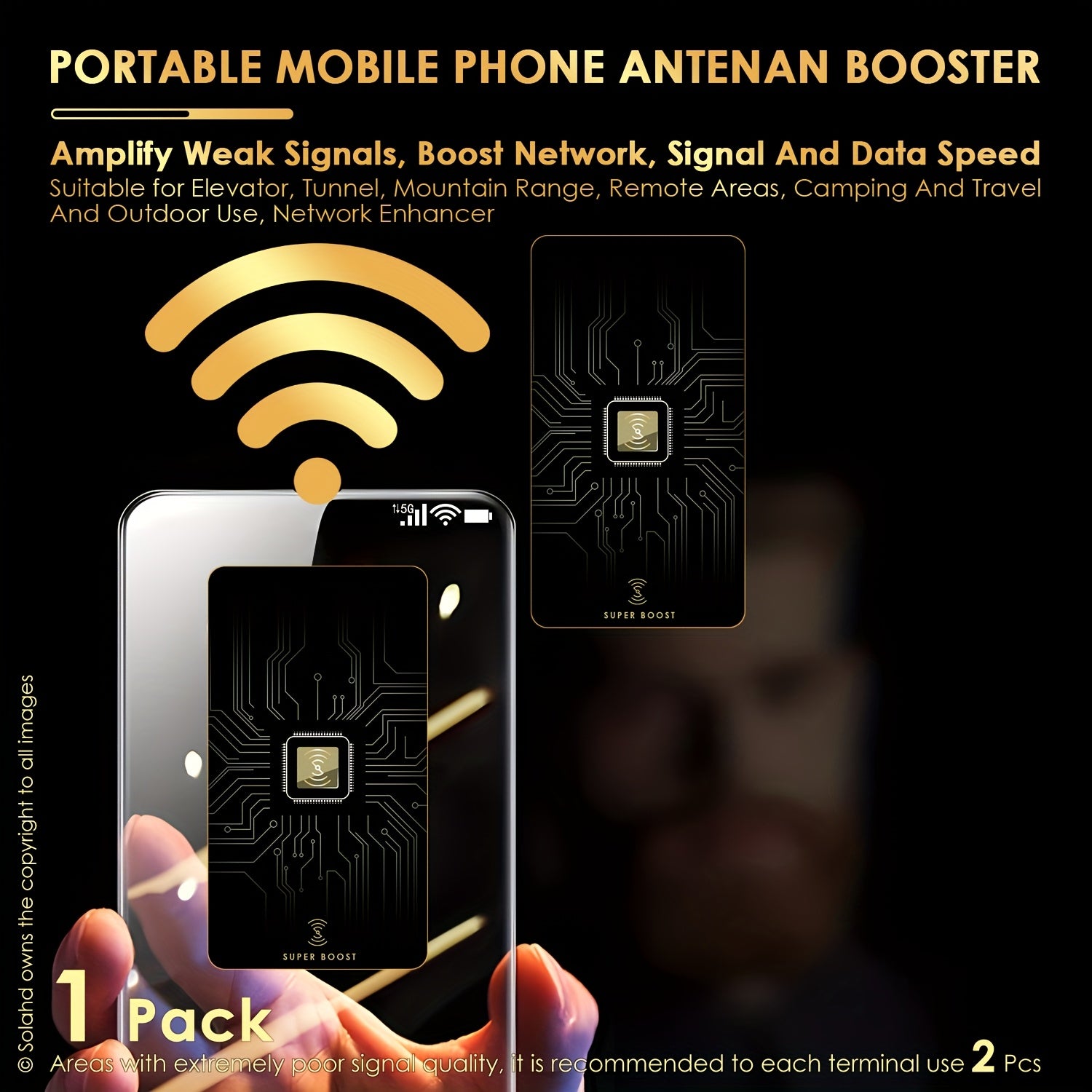 Copper Antenna Booster for Mobile Phones 12 or 21 Pack Signal and Data Amplifier